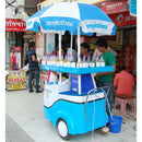 Ice Shaver Cart with Umbrella