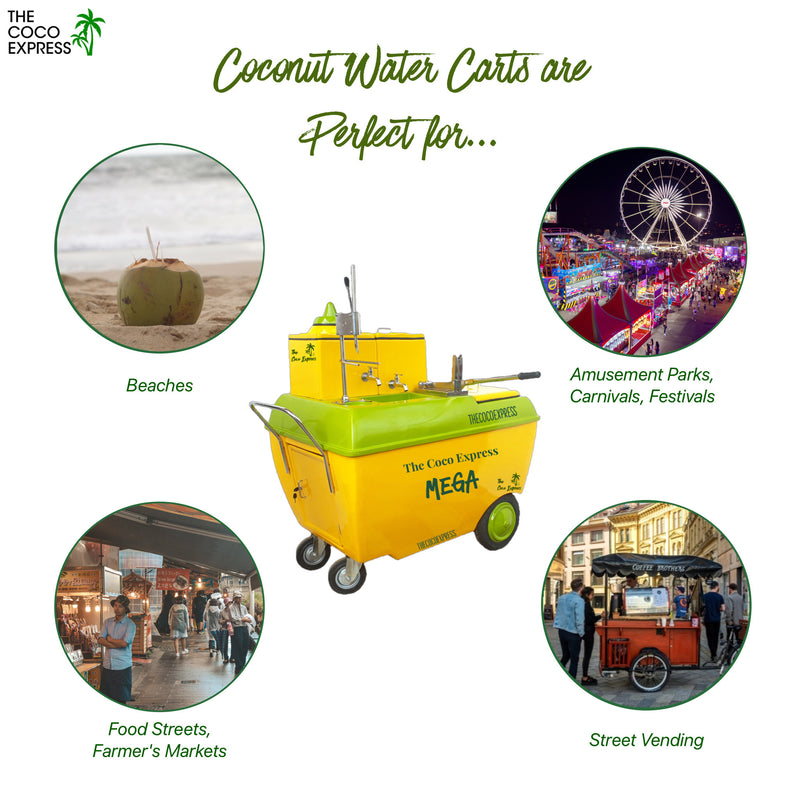 Ideal Locations for Coconut Water Carts