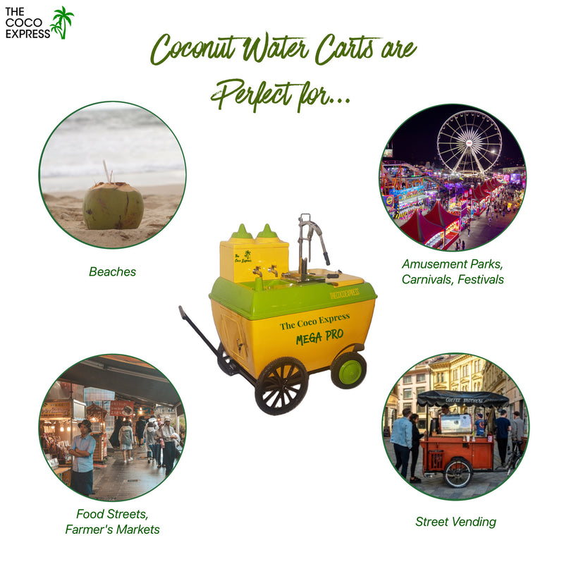 Ideal Locations for Coconut Water Carts